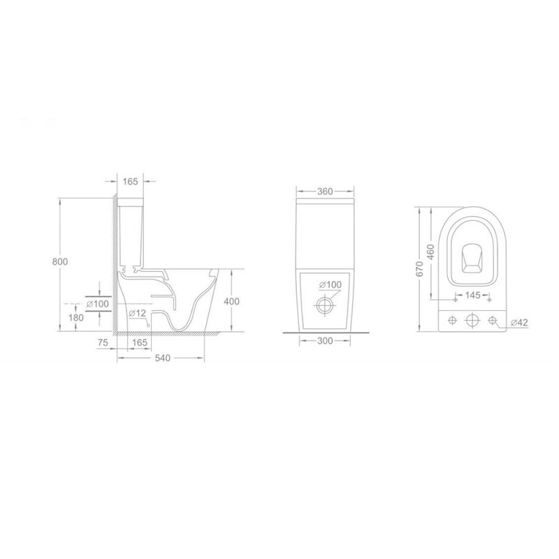 AD-1180P-OPT New Design China Sanitary Ware Top10 Australian Standard WTM toilet