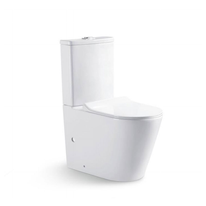 AD-2180 Elongated Washroom Sanitary WC Soft Closing S Trap Bidet Toilet