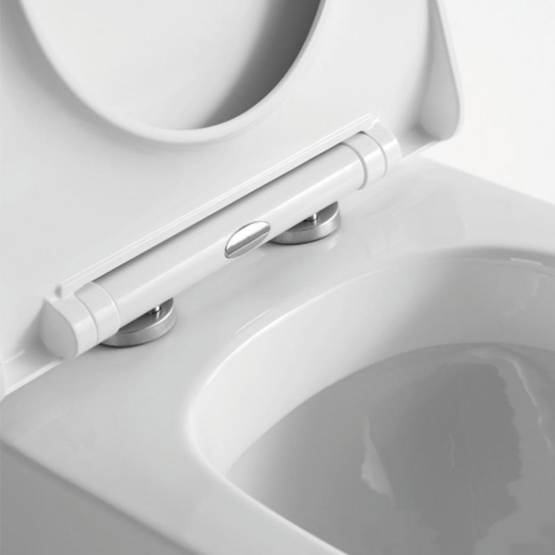 AD-2180 Elongated Washroom Sanitary WC Soft Closing S Trap Bidet Toilet