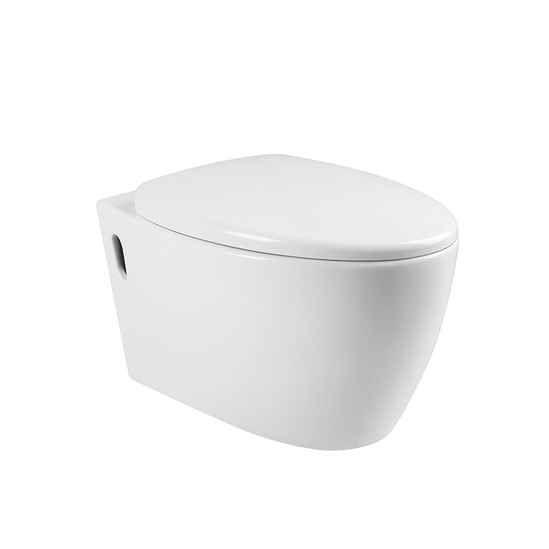 AD-204 Pebble Round Sanitary Wares Commode Wall Hung Toilets