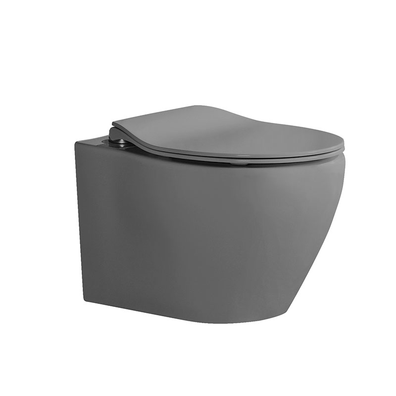 AD-209Buffer Soft Thin Cover Modern Ceramic Multi-color options Wall Hung Toilet