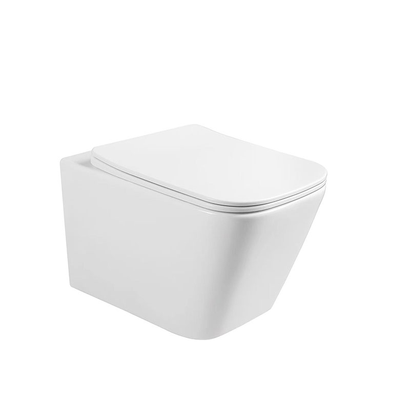 AD-212 Wholesale Sanitary Wares Wall Hung One Piece Square Ceramic Toilet